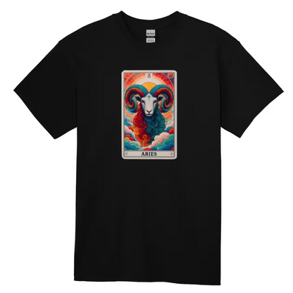 Zodiac Tarot  Style T-shirt : Aries