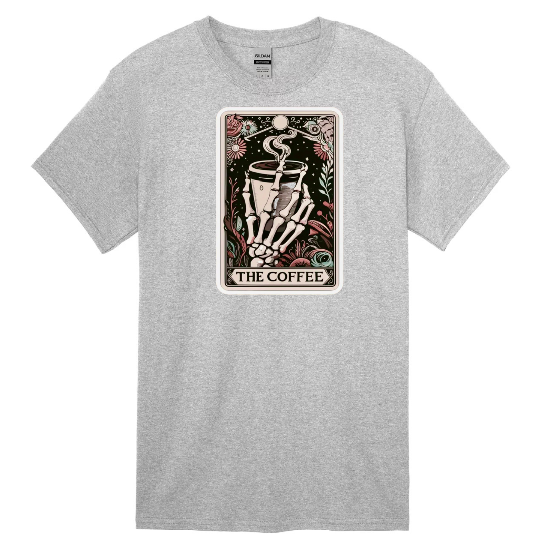 Tarot / Loteria Style T-shirt : The Coffee