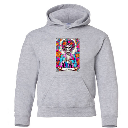 Tarot / Loteria Style Hoodie : The Mom (floral)