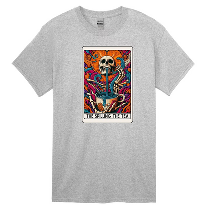 Tarot / Loteria Style T-shirt : The Spilling the Tea