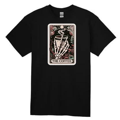 Tarot / Loteria Style T-shirt : The Coffee