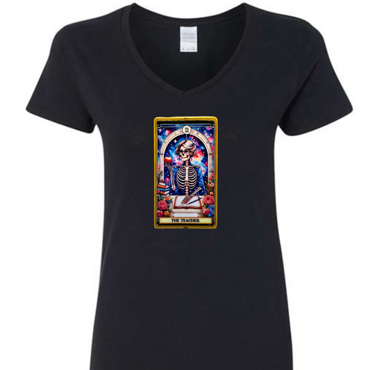 Tarot / Loteria Style T-shirt : The Teacher (v3)