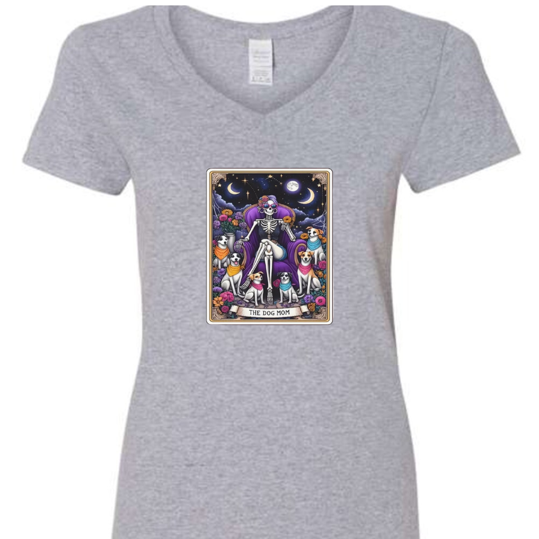 Tarot / Loteria Style T-shirt : The Dog Mom