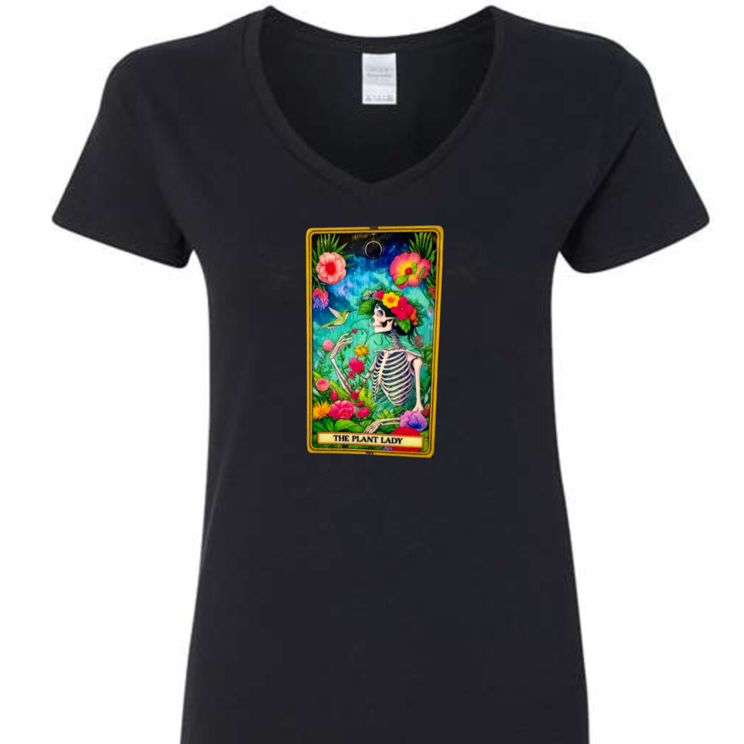 Tarot / Loteria Style T-shirt : The Plant Lady