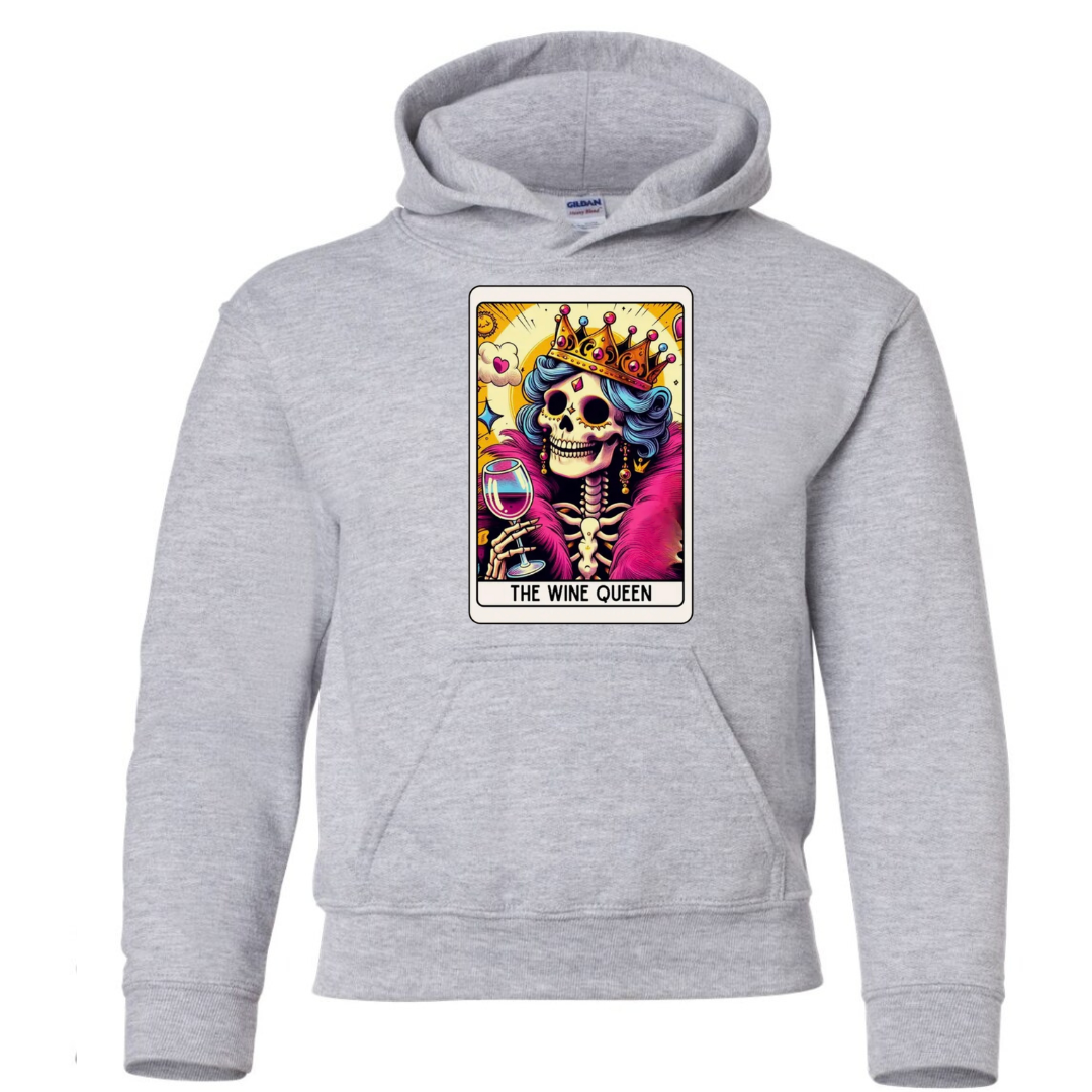 Tarot / Loteria Style Hoodie : The Wine Queen