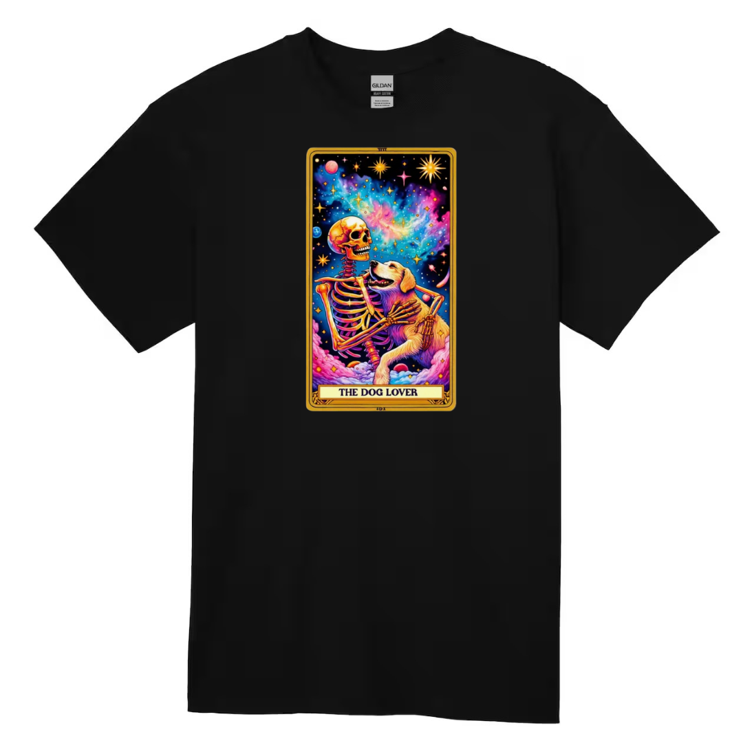 Tarot / Loteria Style T-shirt : The Dog Lover