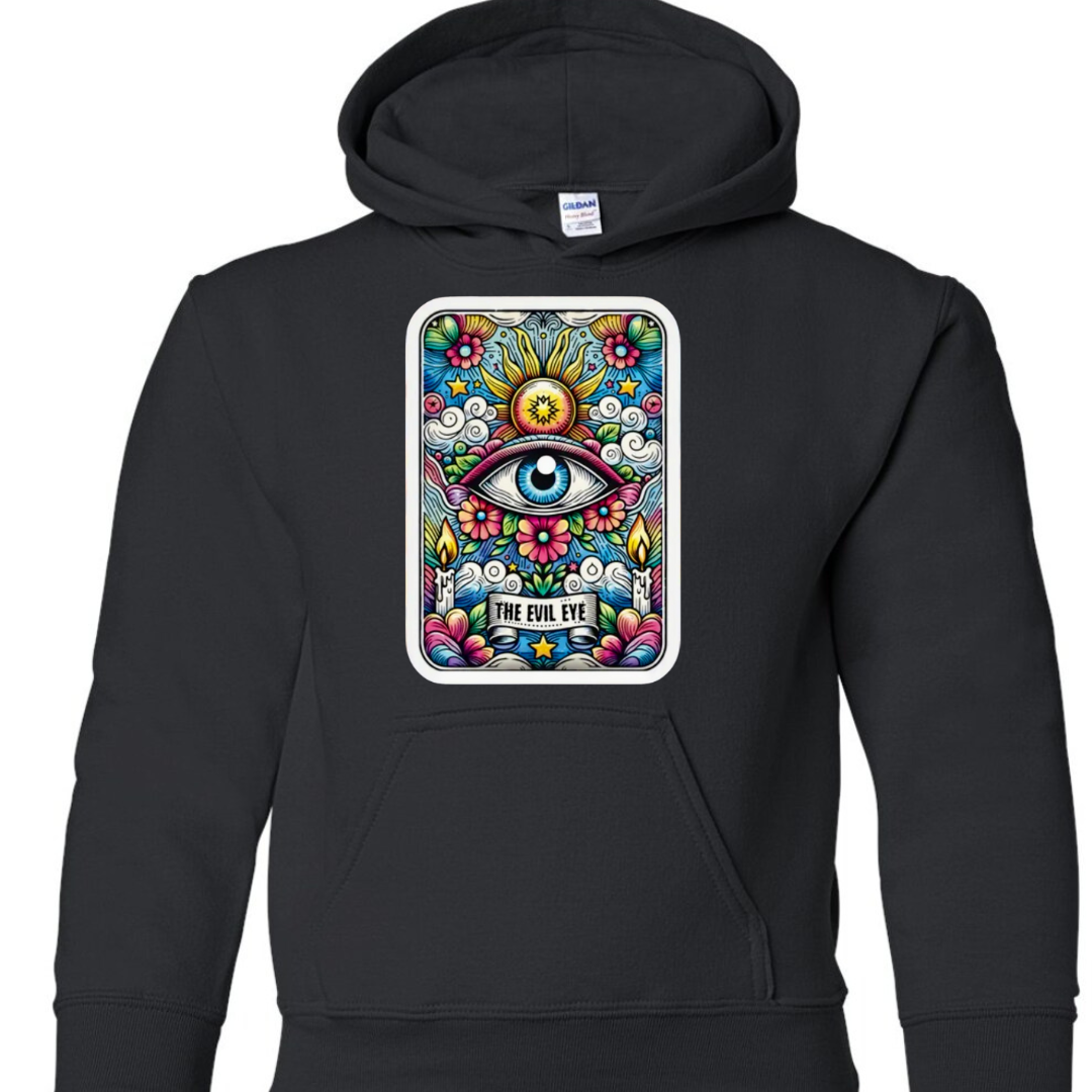 Tarot / Loteria Style Hoodie : The Evil Eye