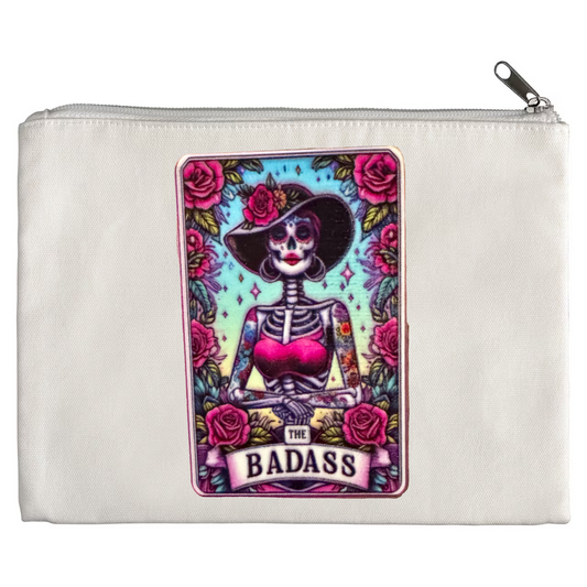 Tarot / Loteria Style Makeup Bag: The Badass