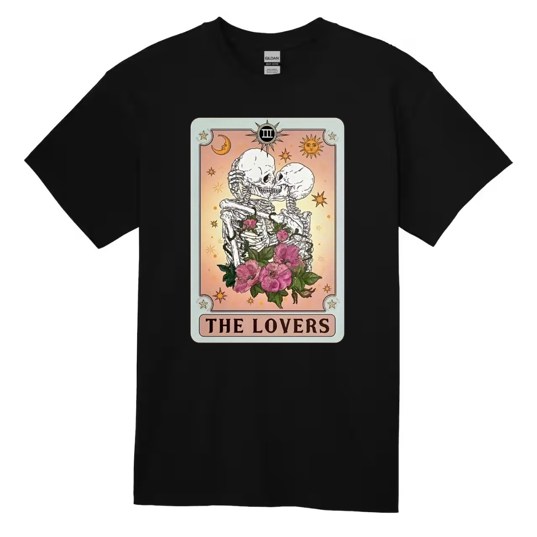 Tarot / Loteria Style T-shirt : The Lovers