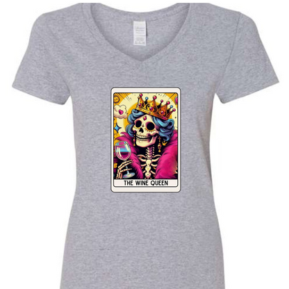 Tarot / Loteria Style T-shirt : The Wine Queen