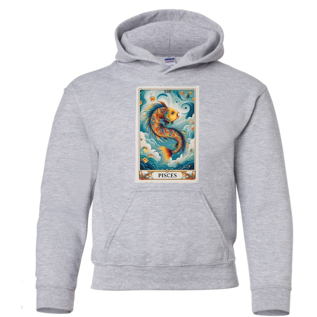 Zodiac Tarot Style Hoodie : Pisces