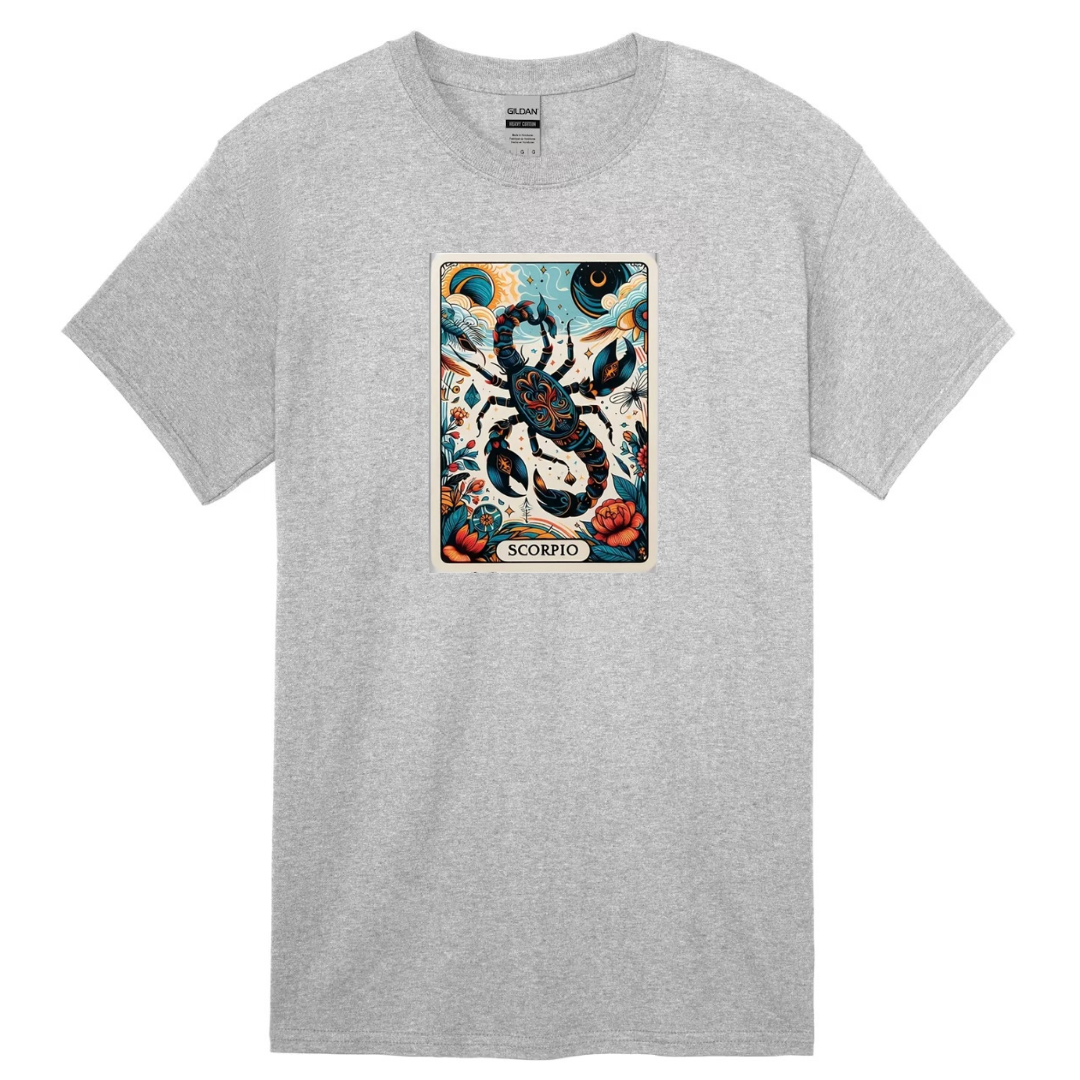 Zodiac Tarot  Style T-shirt : Scorpio