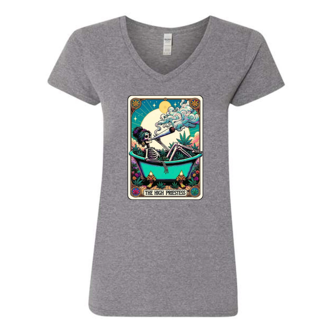 Tarot / Loteria Style T-shirt : The High Priestess