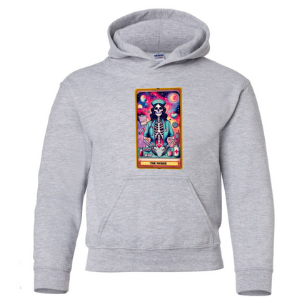 Tarot / Loteria Style Hoodie : The Nurse (v2)