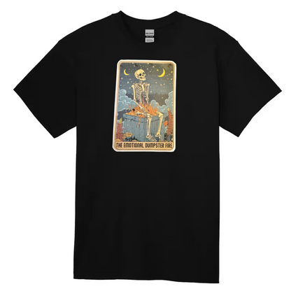 Tarot / Loteria Style T-shirt : The Emotional Dumpster Fire