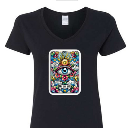 Tarot / Loteria Style T-shirt : The Evil Eye