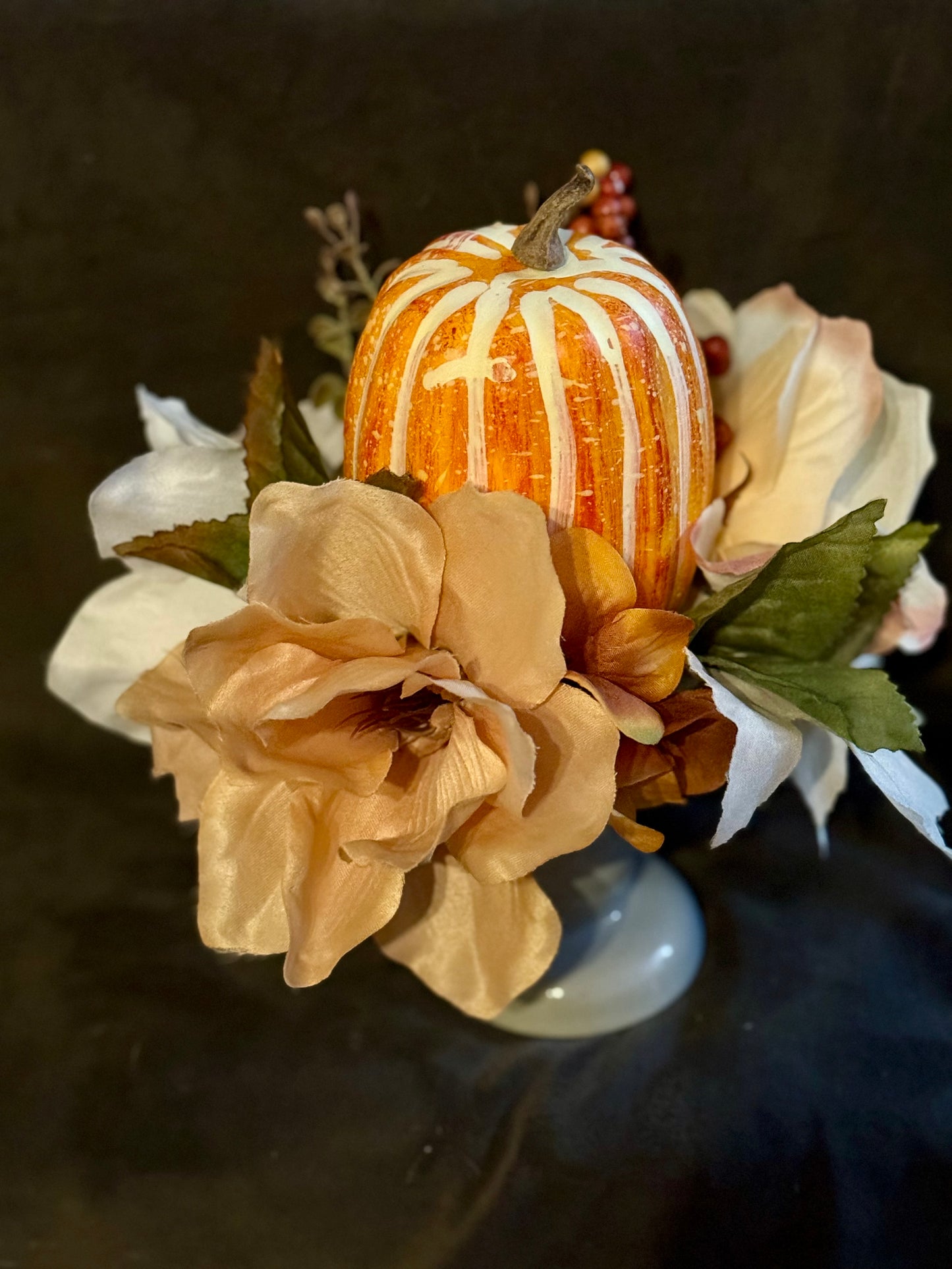 Autumn Pumpkin Floral Decor