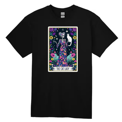 Tarot / Loteria Style T-shirt : The Cat Lady