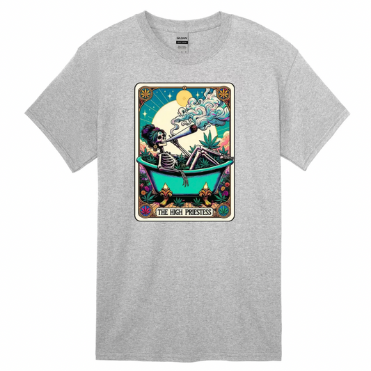 Tarot / Loteria Style T-shirt : The High Priestess