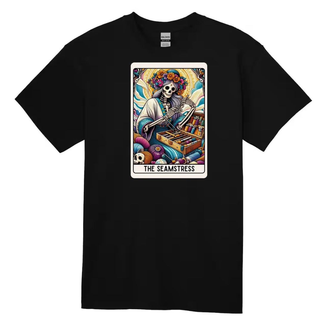 Tarot / Loteria Style T-shirt : The Seamstress