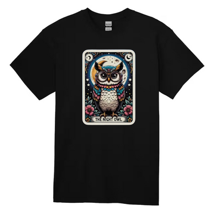 Tarot / Loteria Style T-shirt : The Night Owl