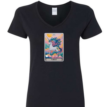 Zodiac Tarot  Style T-shirt : Virgo