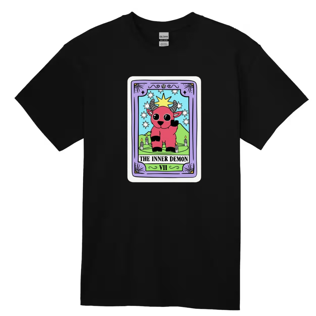 Tarot / Loteria Style T-shirt : The Inner Demon