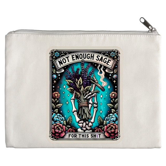 Tarot / Loteria Style Makeup Bag: Not Enough Sage