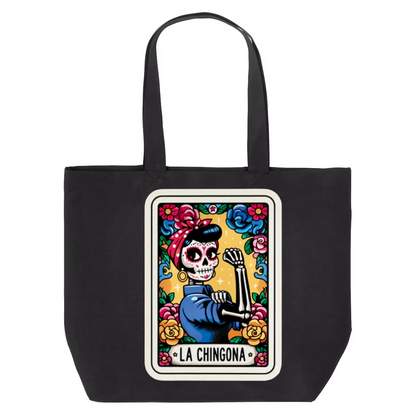 Tarot / Loteria Style Tote Bag : La Chingona (Style 2)