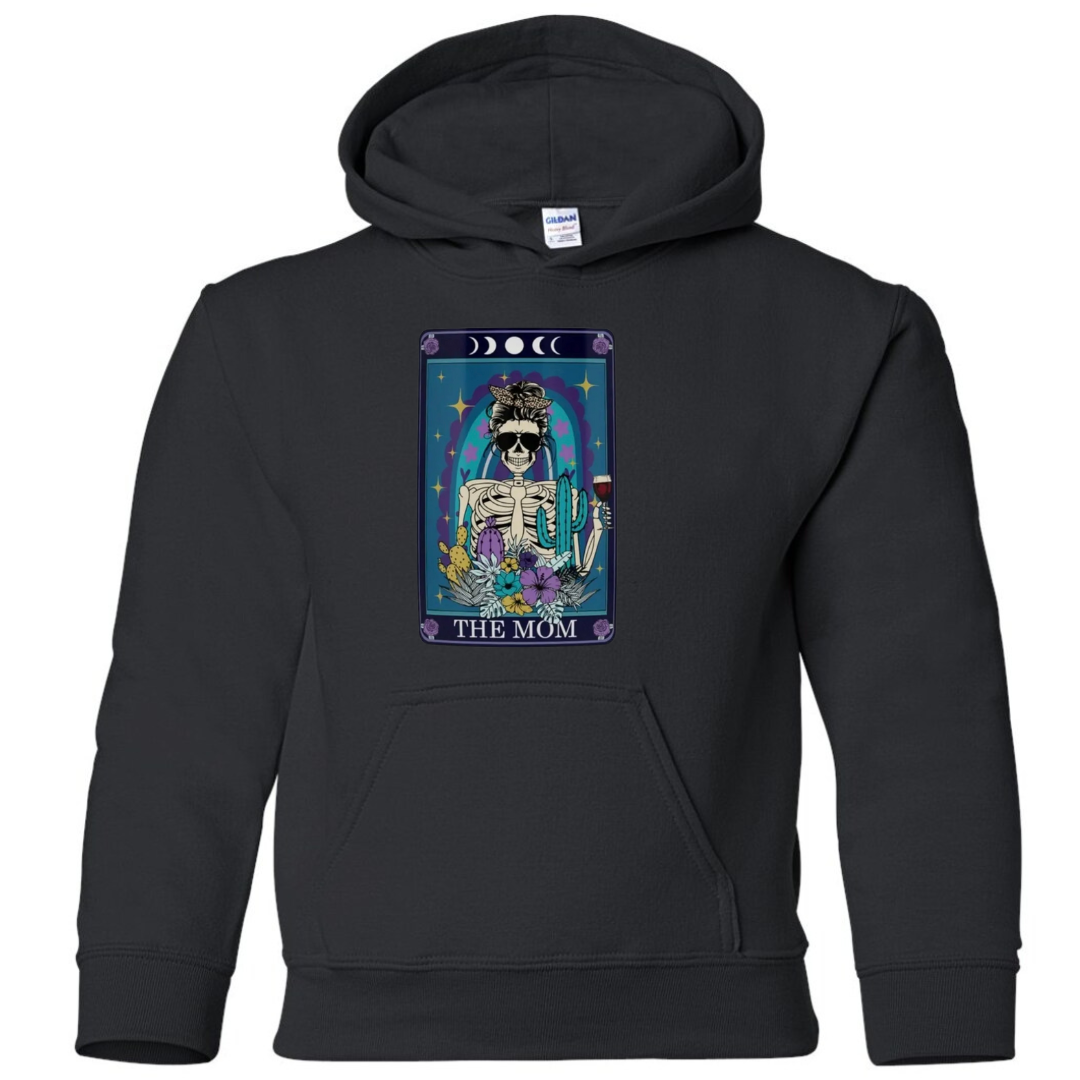 Tarot / Loteria Style Hoodie : The Mom (blue)