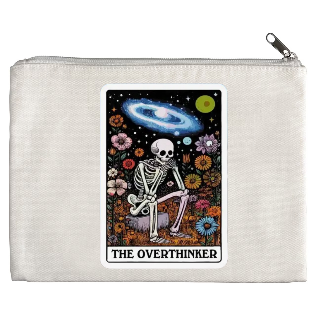 Tarot / Loteria Style Makeup Bag: The Overthinker