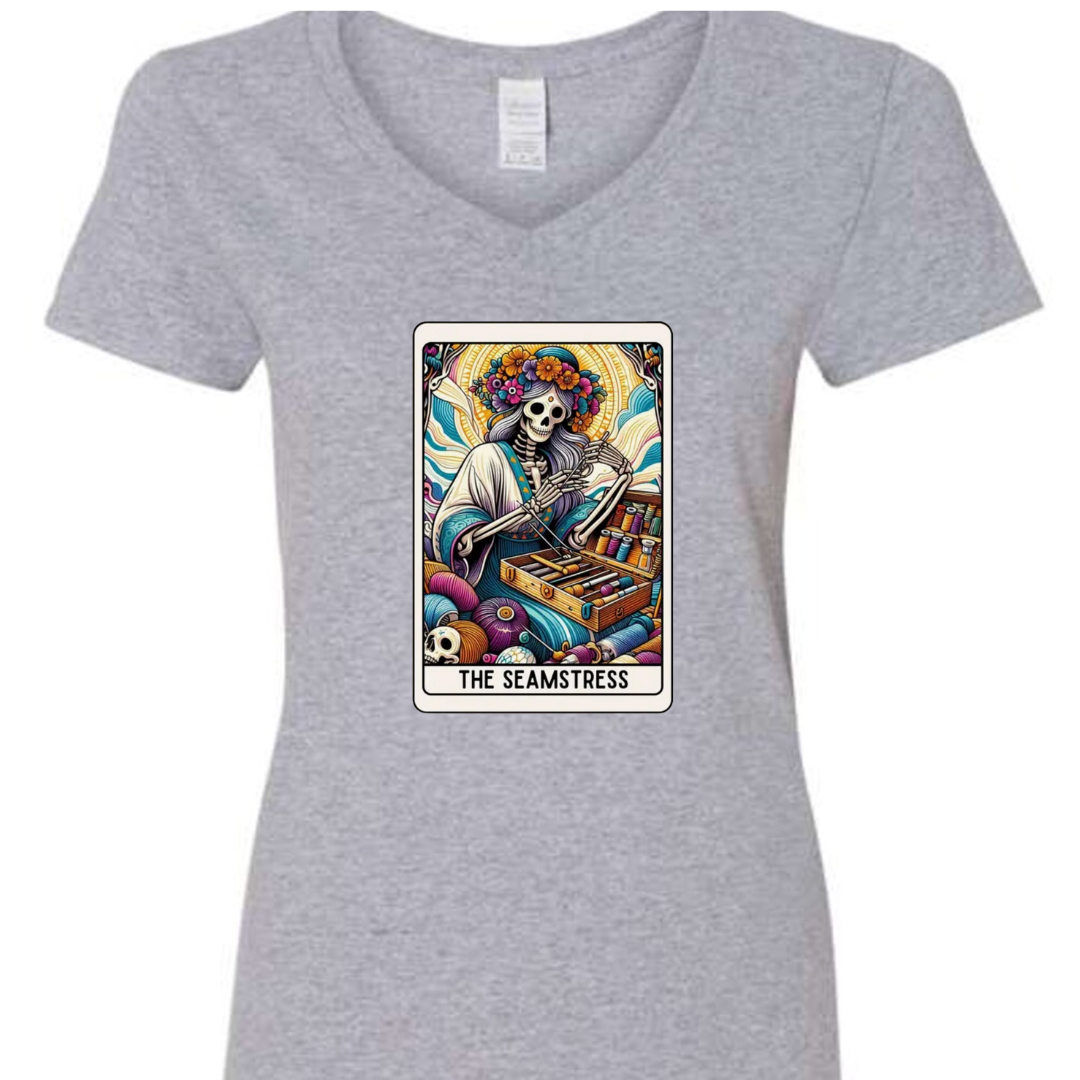 Tarot / Loteria Style T-shirt : The Seamstress