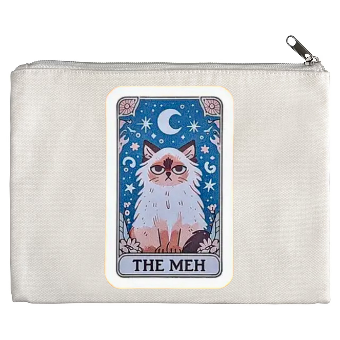 Tarot / Loteria Style Makeup Bag: The Meh