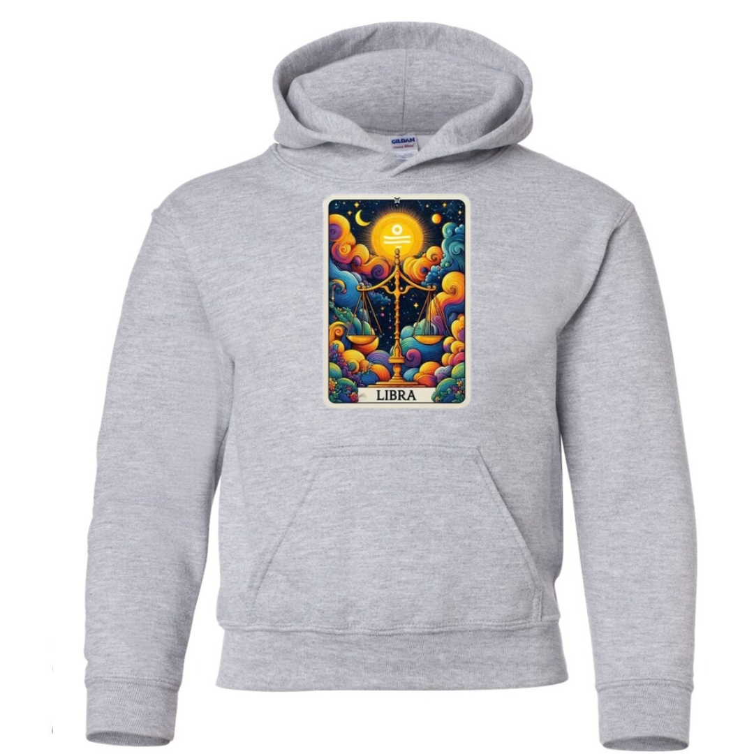 Zodiac Tarot Style Hoodie : Libra