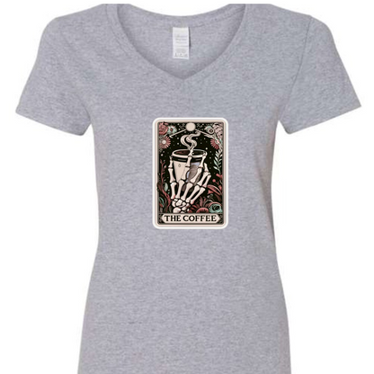 Tarot / Loteria Style T-shirt : The Coffee