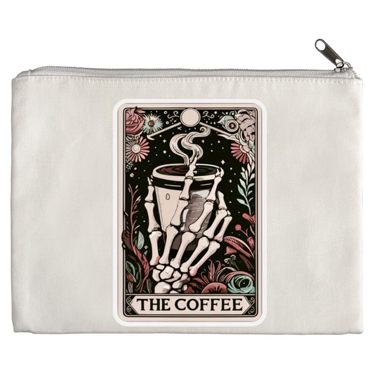 Tarot / Loteria Style Makeup Bag: The Coffee