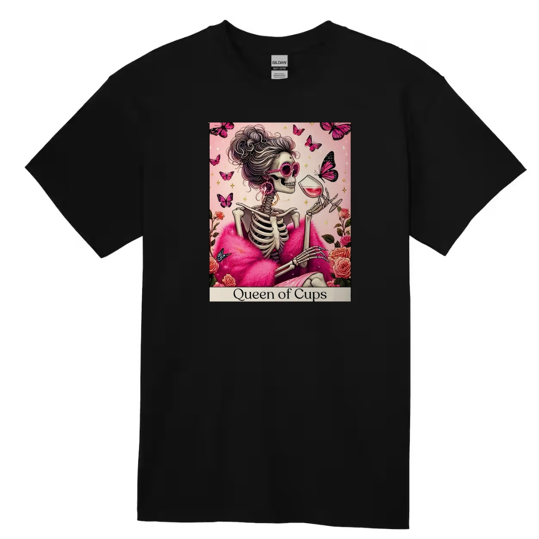 Tarot / Loteria Style T-shirt : Queen of Cups