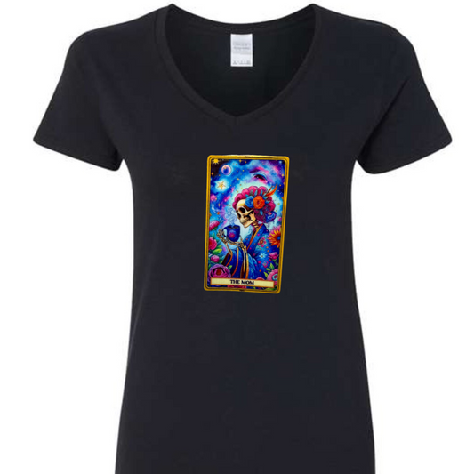 Tarot / Loteria Style T-shirt : The Mom (coffee)