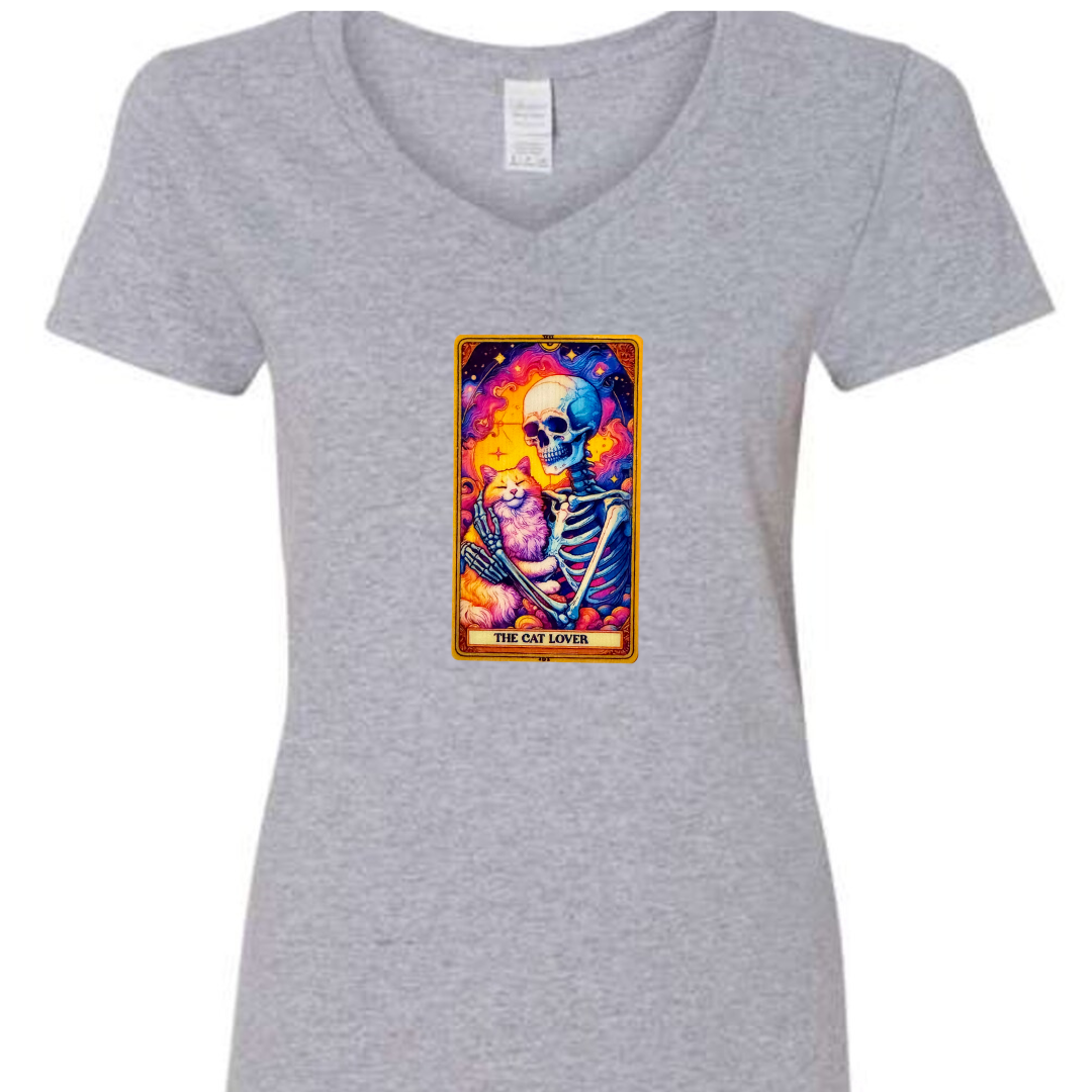 Tarot / Loteria Style T-shirt : The Cat Lover