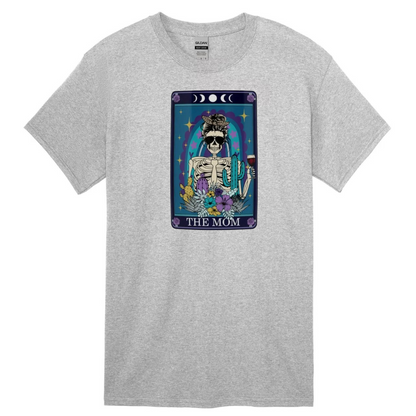 Tarot / Loteria Style T-shirt : The Mom (blue)