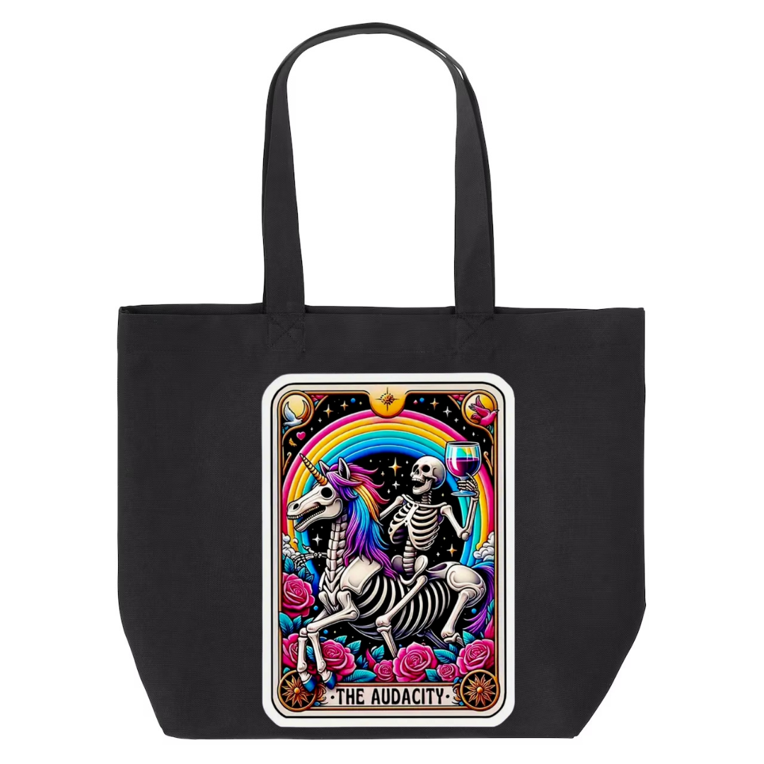 Tarot / Loteria Style Tote Bag : The Audacity