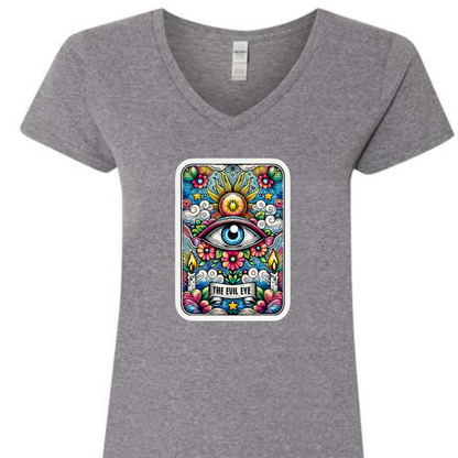 Tarot / Loteria Style T-shirt : The Evil Eye