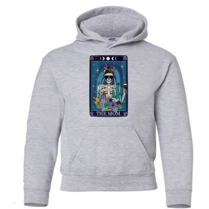 Tarot / Loteria Style Hoodie : The Mom (blue)