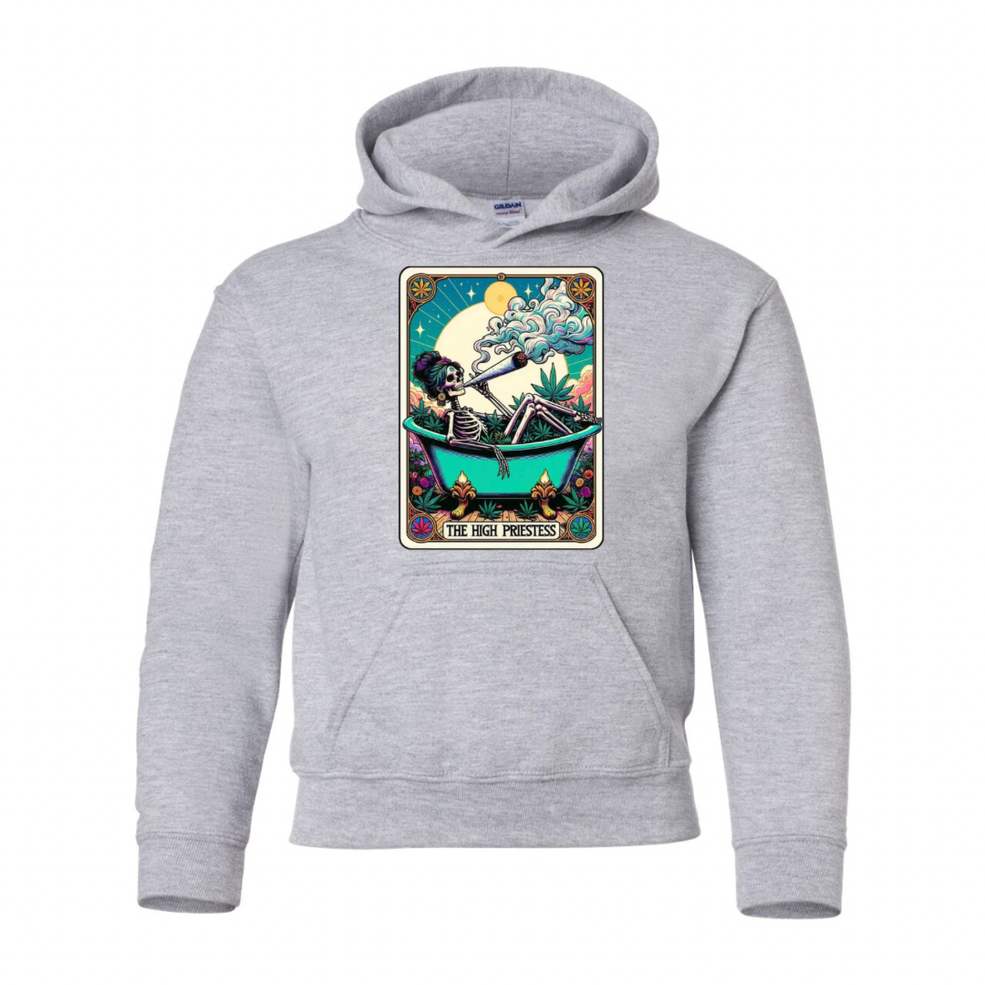 Tarot / Loteria Style Hoodie : The High Priestess