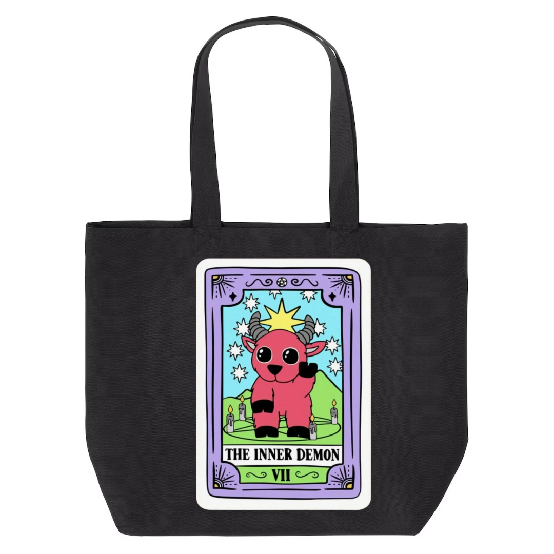 Tarot / Loteria Style Tote Bag : The Inner Demon