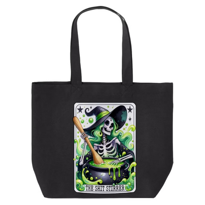 Tarot / Loteria Style Tote Bag : The Shit Stirrer