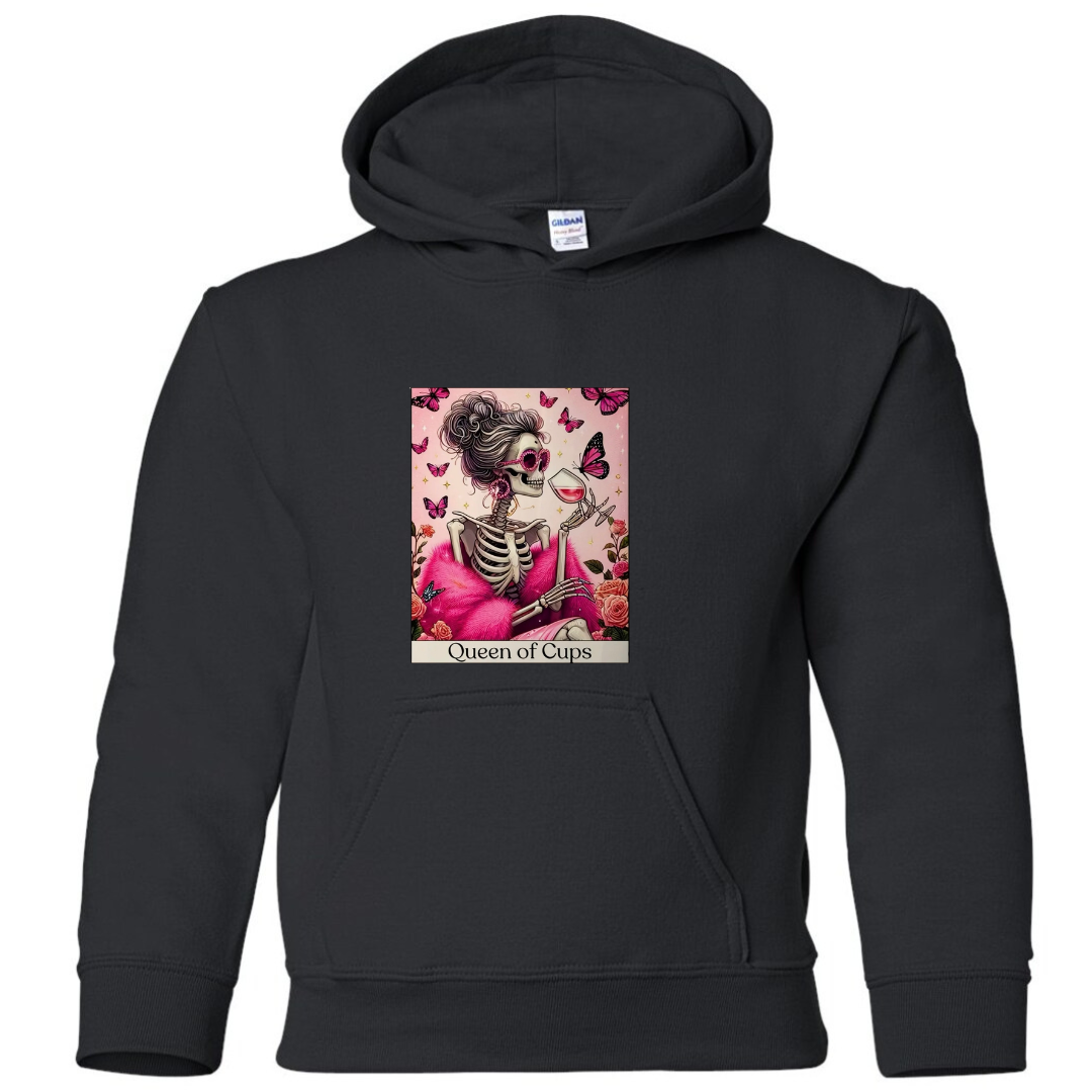 Tarot / Loteria Style Hoodie : Queen of Cups