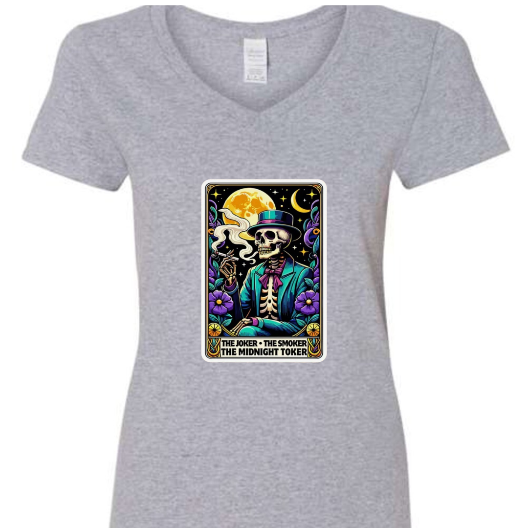 Tarot / Loteria Style T-shirt : The Midnight Toker