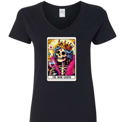 Tarot / Loteria Style T-shirt : The Wine Queen