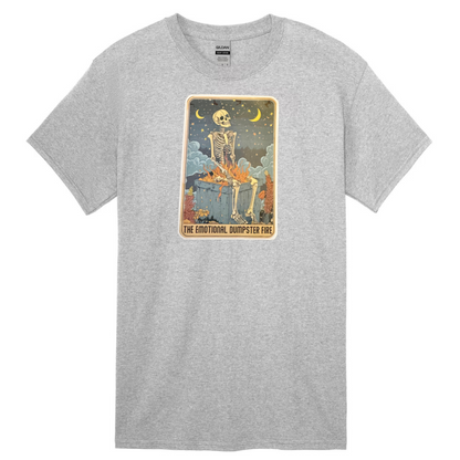 Tarot / Loteria Style T-shirt : The Emotional Dumpster Fire